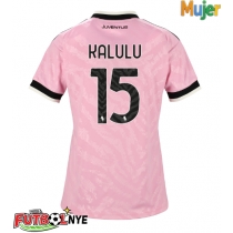 Camiseta Juventus Pierre Kalulu #15 Visitante Equipación para mujer 2026-27 manga corta